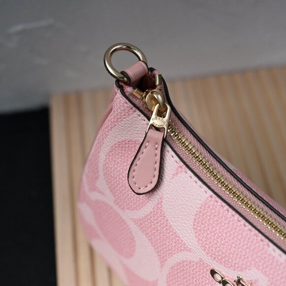 COACH Teri Shoulder Bag In Signature Canvas - Picture 7 of 8